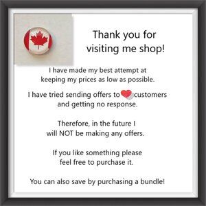 NEW - Sorry, I will no longer be making any offers...